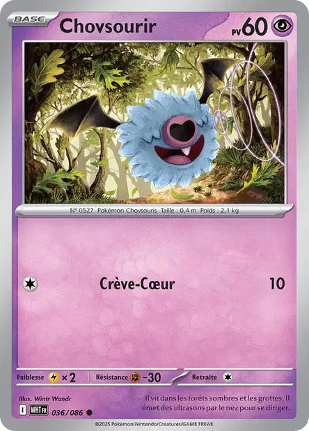 Carte Pokémon Chovsourir 036/086 WHT Flamme Blanche EV10_5 Neuf FR LorenZone
