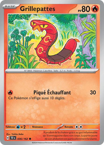 Carte Pokémon Grillepattes 036/162 TEF Forces Temporelles EV05 Neuf FR LorenZone
