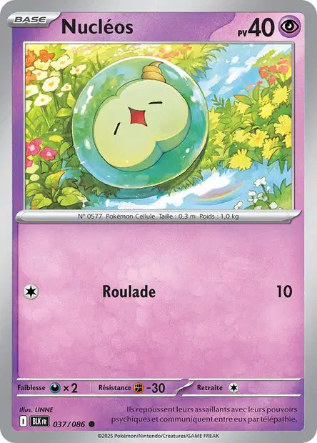Carte Pokémon Nucléos 037/086 BLK Foudre Noire EV10_5 Neuf FR LorenZone