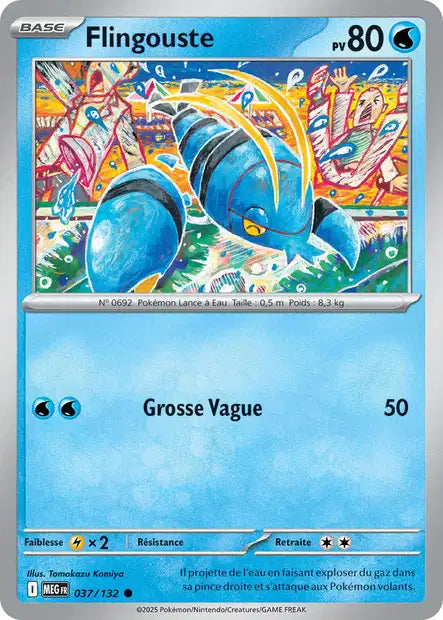 Carte Pokémon Flingouste 037/132 MEG Méga-Évolution ME01 Neuf FR LorenZone