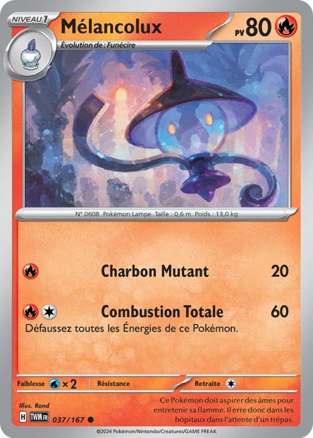Carte Pokémon Mélancolux 037/167 TWM Mascarade Crépusculaire EV06 Neuf FR LorenZone
