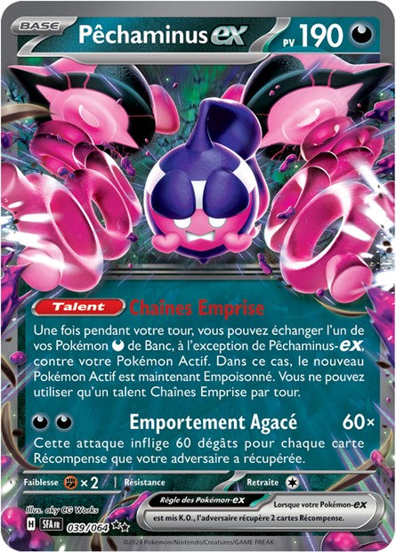 Carte Pokémon Pêchaminus EX 039/064 Fable Nébuleuse SFA EV6_5 Neuf FR LorenZone