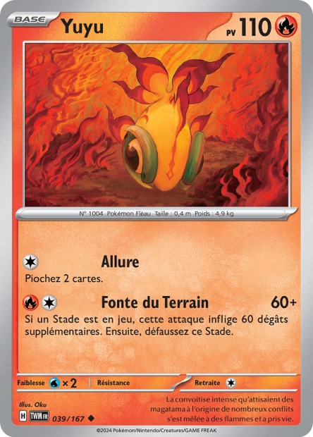 Carte Pokémon Yuyu 039/167 TWM Mascarade Crépusculaire EV06 Neuf FR LorenZone