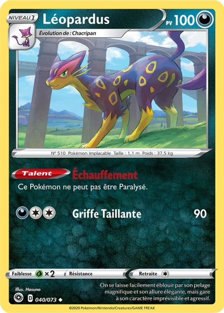 Carte Pokémon Léopardus 040/073 SWSH35 Voltage Eclatant EB3_5 Neuf FR LorenZone