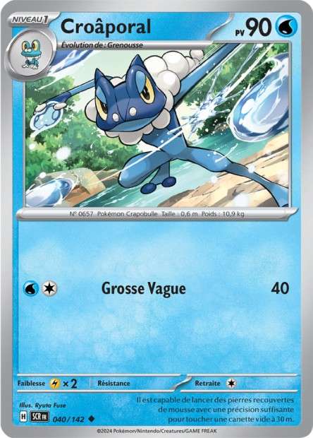 Carte Pokémon Croâporal 040/142 SCR Couronne Stellaire EV07 Neuf FR LorenZone