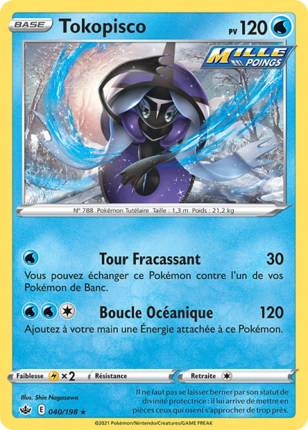 Carte Pokémon Tokopisco 040/198 CRE Règne de Glace EB06 Neuf FR LorenZone