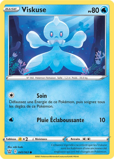 Carte Pokémon Viskuse 041/163 SWSH5 Styles de Combat EB05 Neuf FR LorenZone