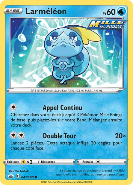 Carte Pokémon Larméléon 041/198 CRE Règne de Glace EB06 Neuf FR LorenZone