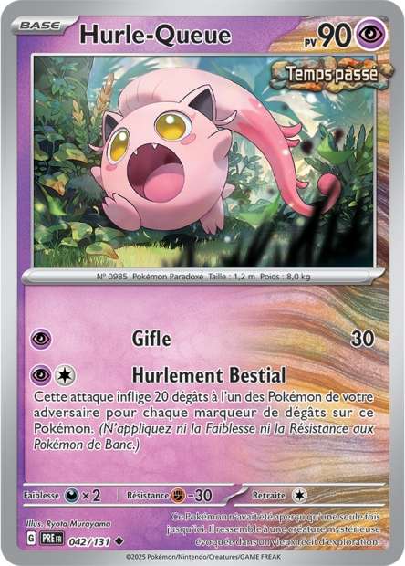 Carte Pokémon Hurle-Queue 042/131 Evolutions Prismatiques PRE EV8_5 Neuf FR LorenZone