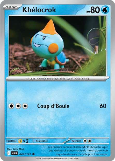 Carte Pokémon Khélocrok 043/142 SCR Couronne Stellaire EV07 Neuf FR LorenZone