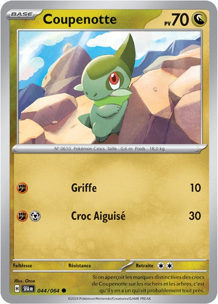 Carte Pokémon Coupenotte 044/064 Fable Nébuleuse SFA EV6_5 Neuf FR LorenZone