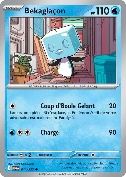 Carte Pokémon Bekaglaçon 044/132 MEG Méga-Évolution ME01 Neuf FR LorenZone
