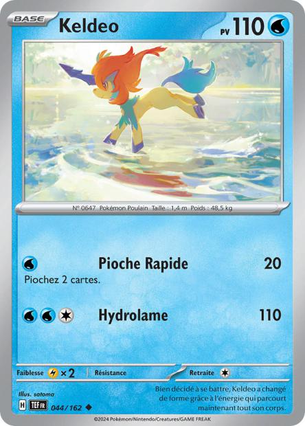 Carte Pokémon Keldeo 044/162 TEF Forces Temporelles EV05 Neuf FR LorenZone