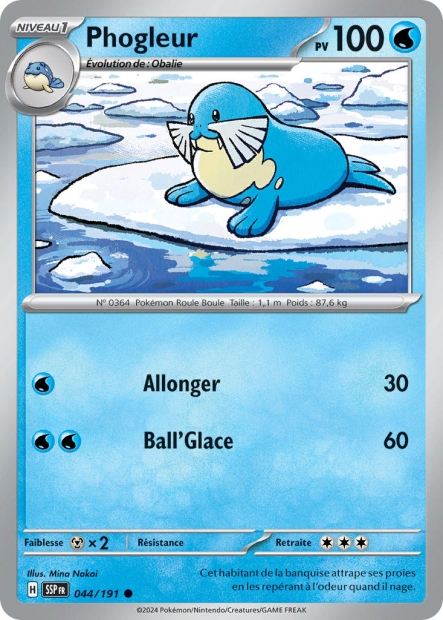 Carte Pokémon Phogleur 044/191 SSP Étincelles Déferlantes EV08 Neuf FR LorenZone
