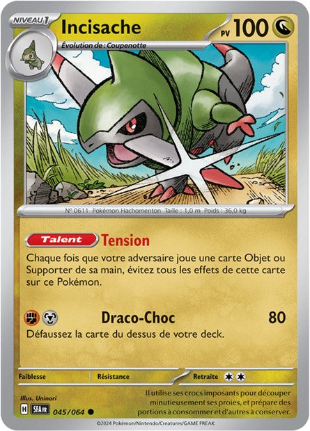 Carte Pokémon Incisache 045/064 Fable Nébuleuse SFA EV6_5 Neuf FR LorenZone