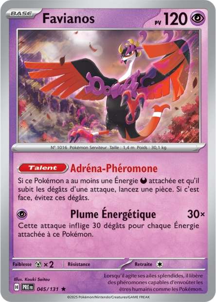 Carte Pokémon Favianos 045/131 Evolutions Prismatiques PRE EV8_5 Neuf FR LorenZone