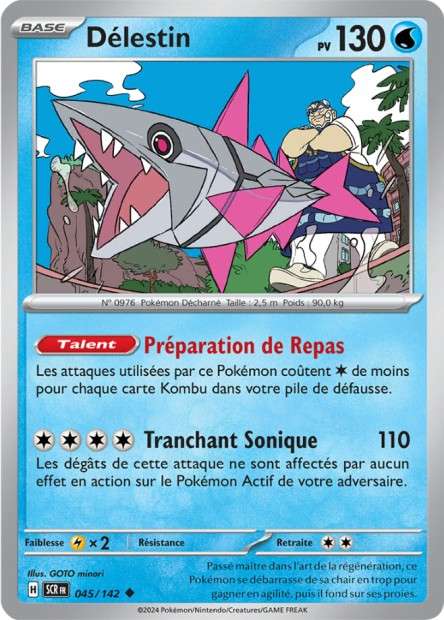 Carte Pokémon Délestin 045/142 SCR Couronne Stellaire EV07 Neuf FR LorenZone