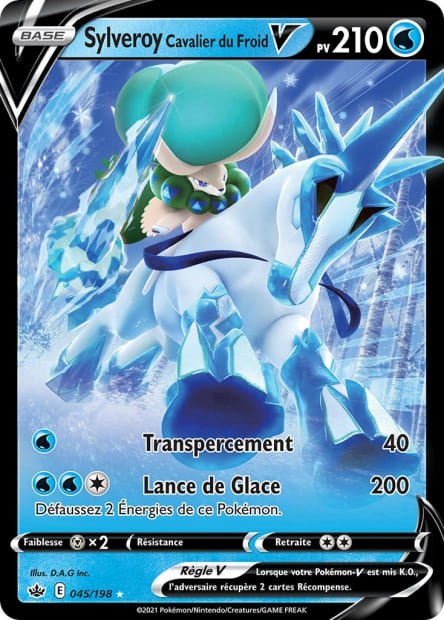 Carte Pokémon Sylveroy Cavalier du Froid V 045/198 CRE Règne de Glace EB06 Neuf FR LorenZone