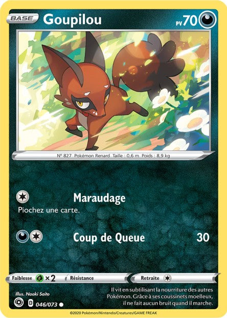 Carte Pokémon Goupilou 046/073 SWSH35 Voltage Eclatant EB3_5 Neuf FR LorenZone