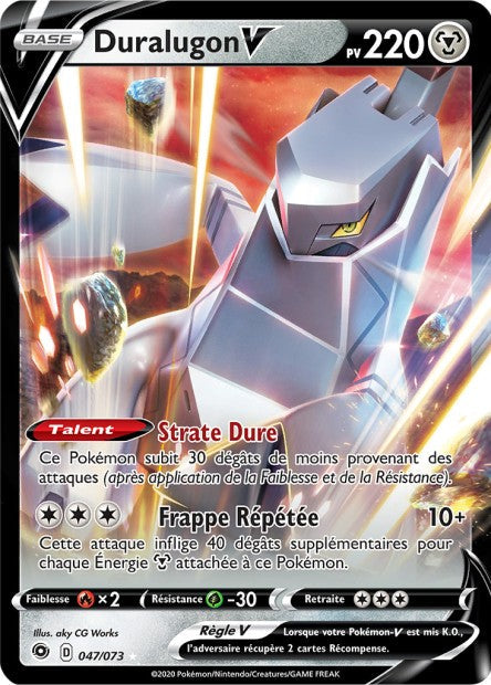 Carte Pokémon Duralugon V 047/073 SWSH35 Voltage Eclatant EB3_5 Neuf FR LorenZone