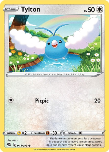 Carte Pokémon Tylton 048/073 SWSH35 Voltage Eclatant EB3_5 Neuf FR LorenZone