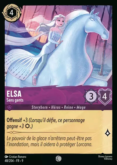 Carte Lorcana - Disney Elsa, Sans gants 048/204 Chapitre 09 Fabuleux FAB Neuf FR LorenZone
