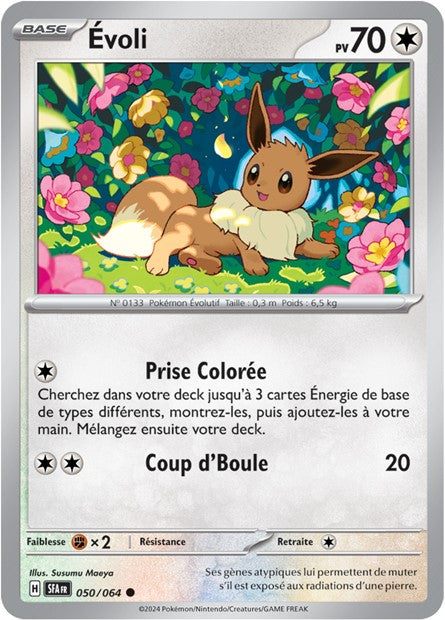 Carte Pokémon Évoli 050/064 Fable Nébuleuse SFA EV6_5 Neuf FR LorenZone