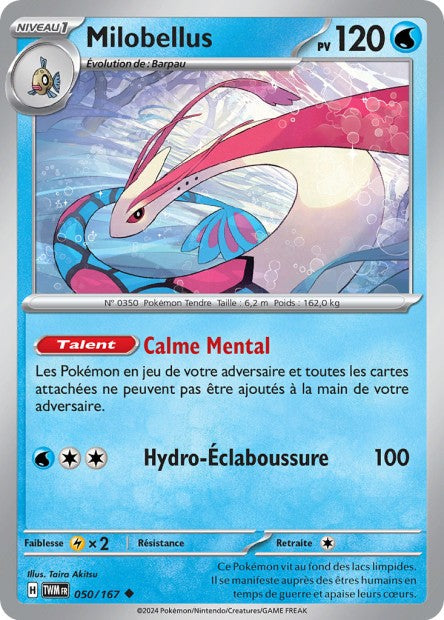 Carte Pokémon Milobellus 050/167 TWM Mascarade Crépusculaire EV06 Neuf FR LorenZone
