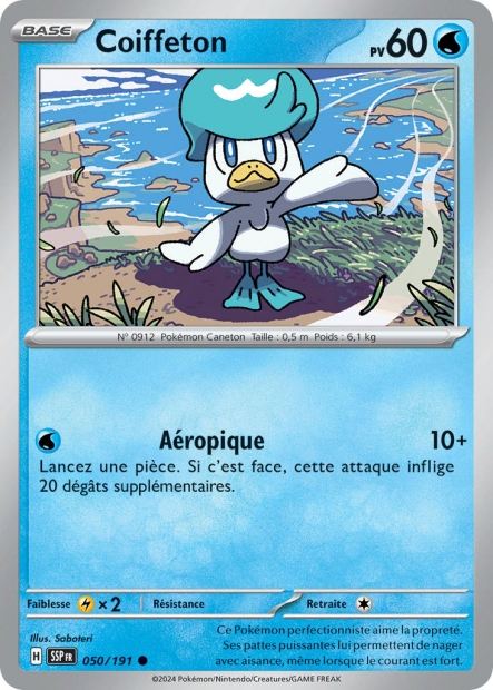 Carte Pokémon Coiffeton 050/191 SSP Étincelles Déferlantes EV08 Neuf FR LorenZone