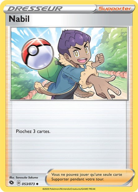 Carte Pokémon Nabil 053/073 SWSH35 Voltage Eclatant EB3_5 Neuf FR LorenZone