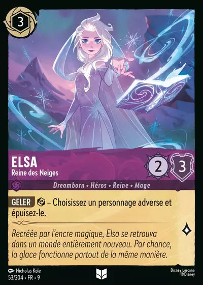 Carte Lorcana - Disney Elsa, Reine des Neiges 053/204 Chapitre 09 Fabuleux FAB Neuf FR LorenZone
