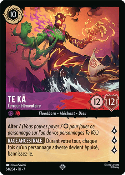 054/204 - Te Kâ, Terreur élémentaire - LorenZone - Pokémon
