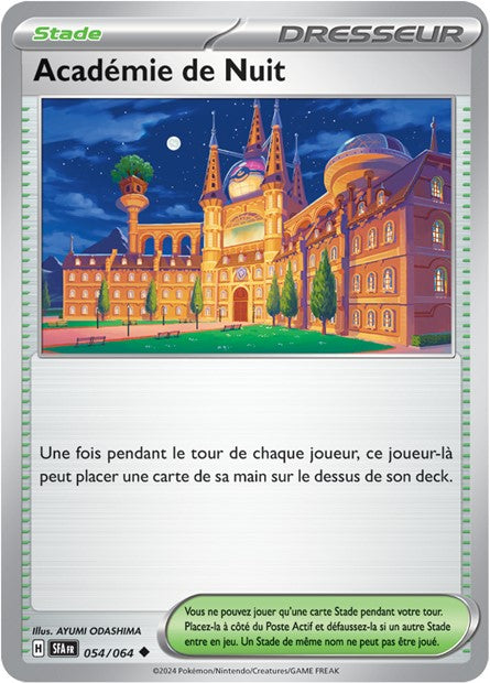 Carte Pokémon Académie de Nuit 054/064 Fable Nébuleuse SFA EV6_5 Neuf FR LorenZone