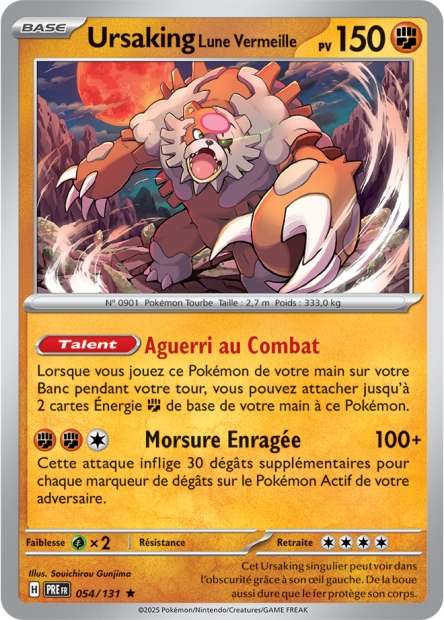 Carte Pokémon Ursaking Lune Vermeille 054/131 Evolutions Prismatiques PRE EV8_5 Neuf FR LorenZone