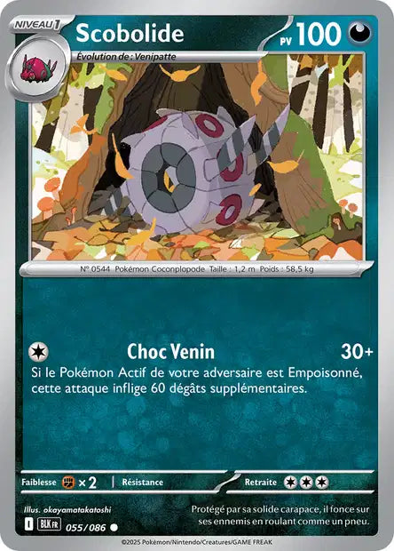 Carte Pokémon Scobolide 055/086 BLK Foudre Noire EV10_5 Neuf FR LorenZone