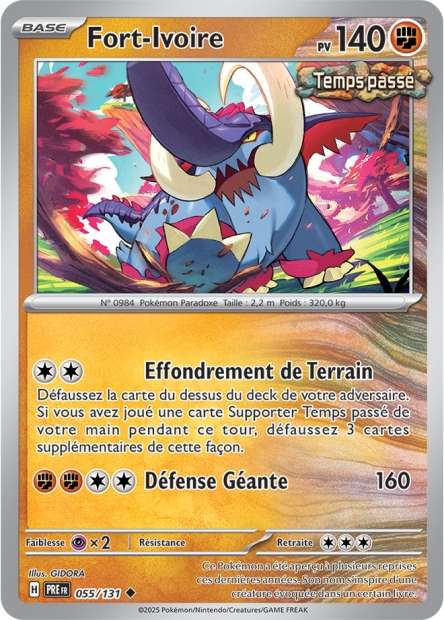 Carte Pokémon Fort-Ivoire 055/131 Evolutions Prismatiques PRE EV8_5 Neuf FR LorenZone