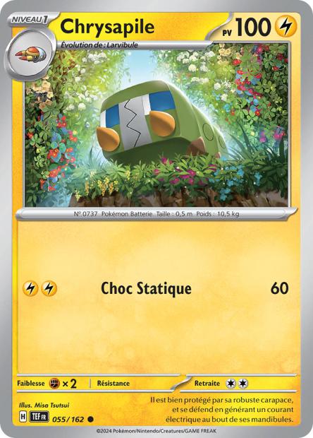 Carte Pokémon Chrysapile 055/162 TEF Forces Temporelles EV05 Neuf FR LorenZone