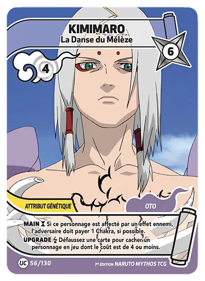 Carte Naruto Mythos KIMIMARO – La Danse du Mélèze 056/130 UC 1er Chapitre Neuf FR LorenZone