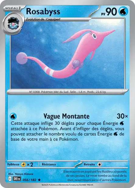 Carte Pokémon Rosabyss 056/182 DRI Rivalités Destinées EV10 Neuf FR LorenZone