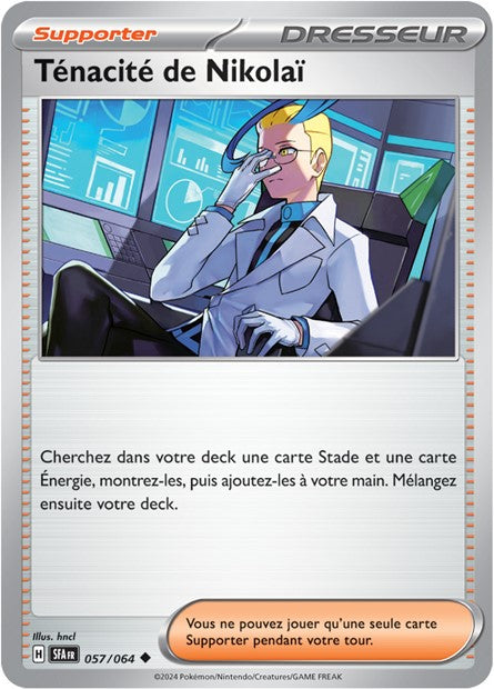 Carte Pokémon Ténacité de Nikolaï 057/064 Fable Nébuleuse SFA EV6_5 Neuf FR LorenZone