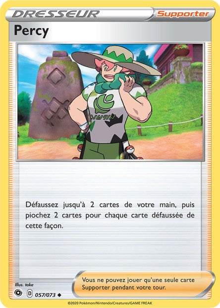 Carte Pokémon Percy 057/073 SWSH35 Voltage Eclatant EB3_5 Neuf FR LorenZone