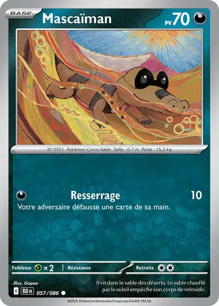 Carte Pokémon Mascaïman 057/086 BLK Foudre Noire EV10_5 Neuf FR LorenZone