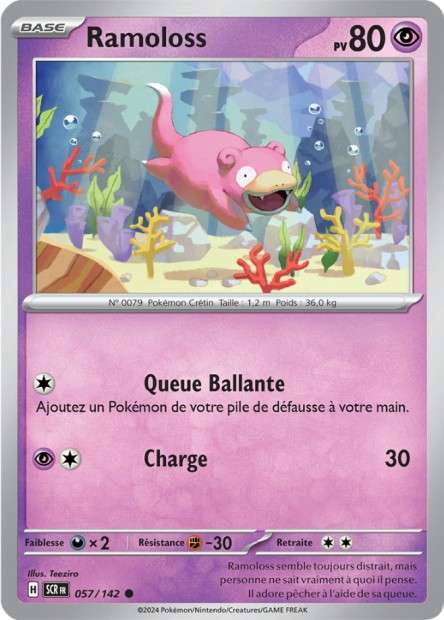 Carte Pokémon Ramoloss 057/142 SCR Couronne Stellaire EV07 Neuf FR LorenZone