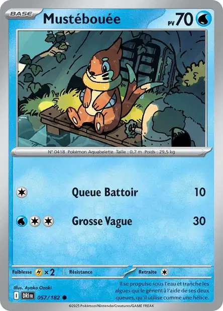 Carte Pokémon Mustébouée 057/182 DRI Rivalités Destinées EV10 Neuf FR LorenZone