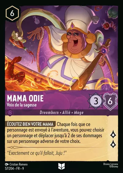 Carte Lorcana - Disney Mama Odie, Voix de la sagesse 057/204 Chapitre 09 Fabuleux FAB Neuf FR LorenZone