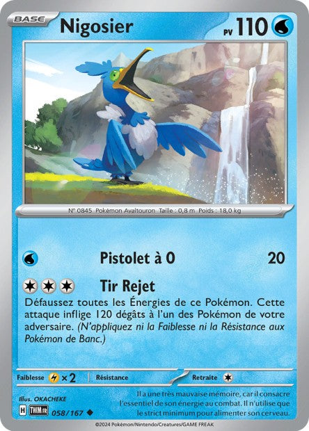 Carte Pokémon Nigosier 058/167 TWM Mascarade Crépusculaire EV06 Neuf FR LorenZone