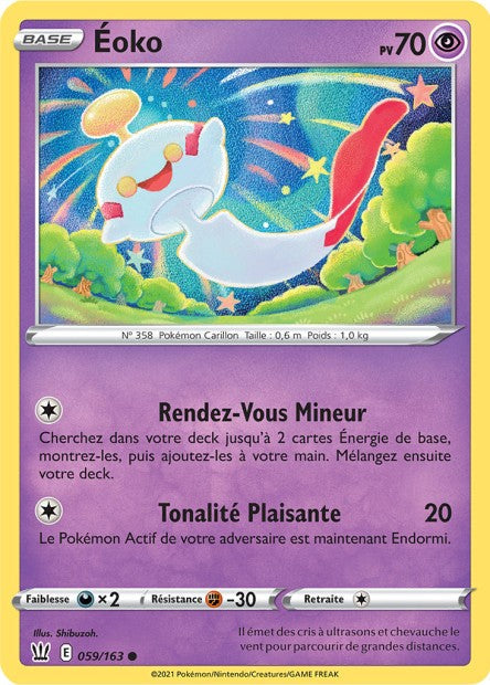 Carte Pokémon Éoko 059/163 SWSH5 Styles de Combat EB05 Neuf FR LorenZone