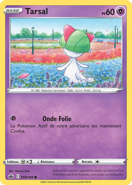 Carte Pokémon Tarsal 059/198 CRE Règne de Glace EB06 Neuf FR LorenZone