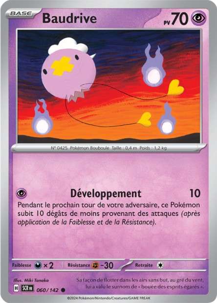 Carte Pokémon Baudrive 060/142 SCR Couronne Stellaire EV07 Neuf FR LorenZone