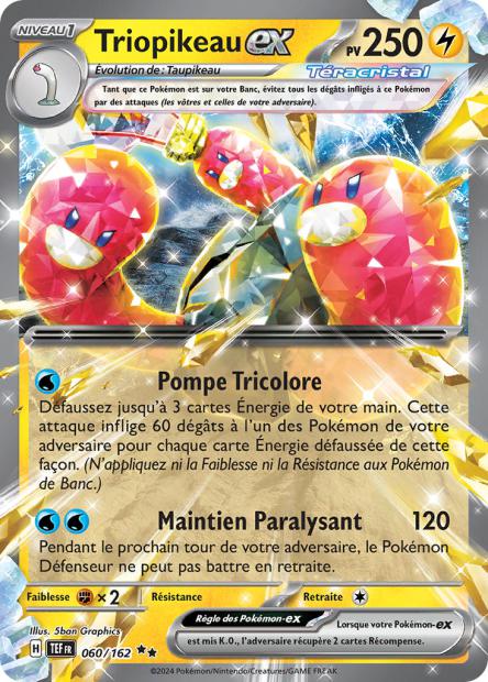 Carte Pokémon Triopikeau EX 060/162 TEF Forces Temporelles EV05 Neuf FR LorenZone